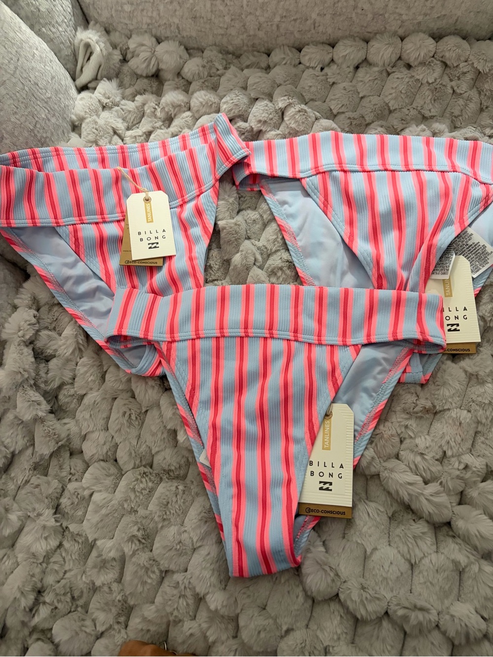 Billabong Surf Stripe Aruba Skimpy Coverage Bikini Bottoms NWT- Pick your size